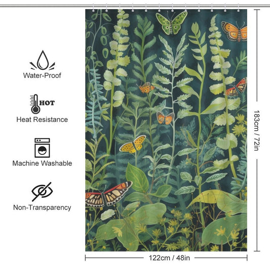 Resilient Beauty Caterpillar Shower Curtain