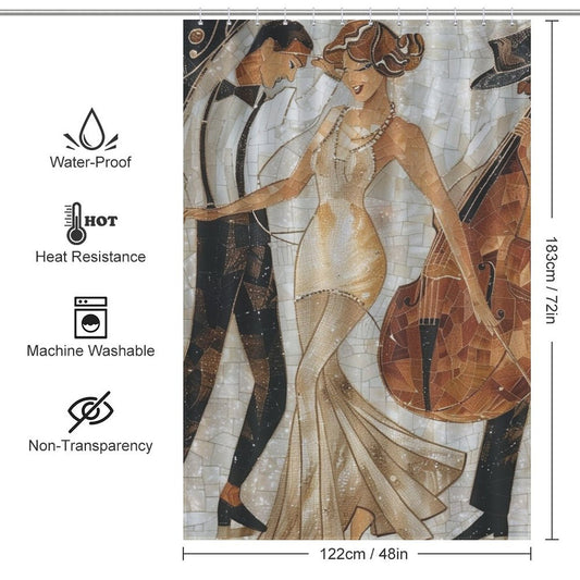 Roaring Twenties Shower Curtain