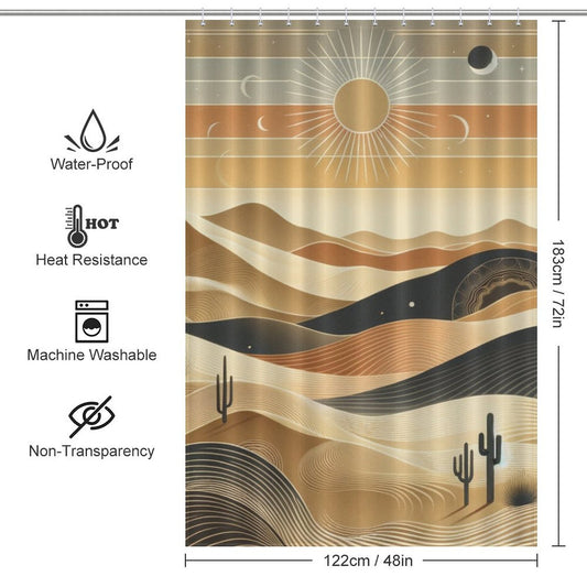 Rustic Desert Shower Curtain
