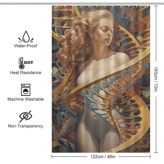 Science DNA Shower Curtain
