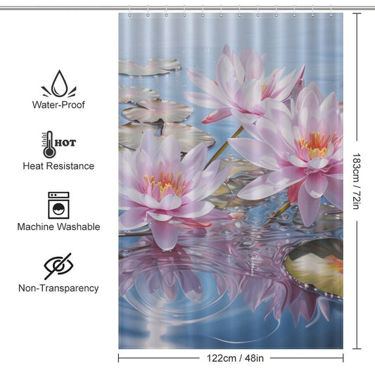 Serene Lotus Shower Curtain