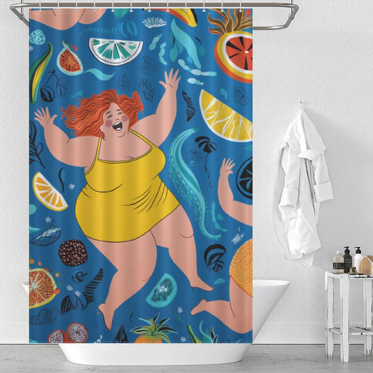 Silly Bum Butt Shower Curtain