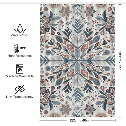 Sleek Scandinavian Shower Curtain