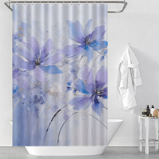 Soothing Hues Periwinkle Shower Curtain"