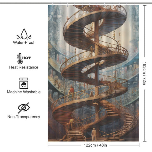 Strand DNA Shower Curtain