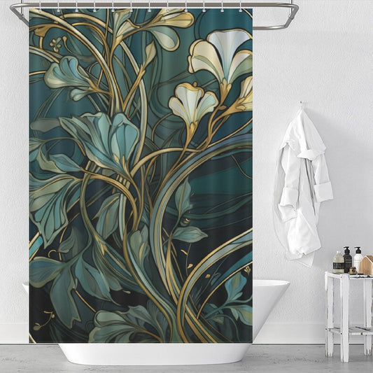 Stylish Art Nouveau Shower Curtain