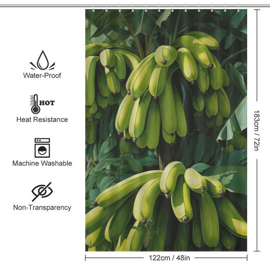 Sun Captured Banana Shower Curtain