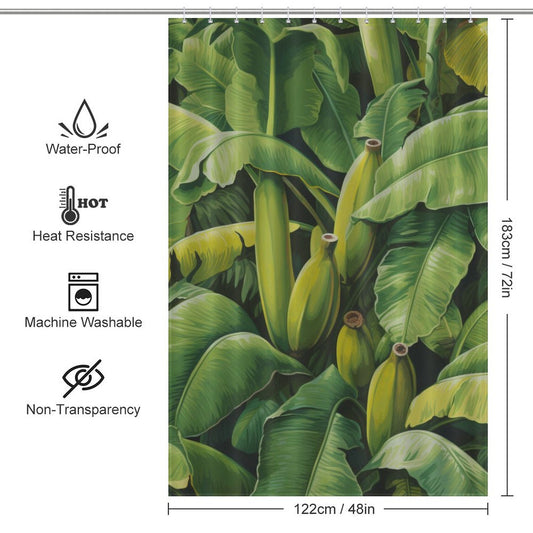 Sun fruit Art Banana Shower Curtain