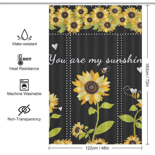 Sunshine Sunflower Shower Curtain