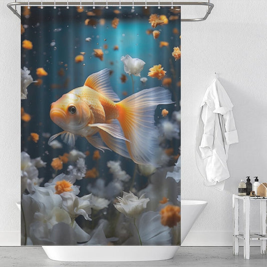 Tranquil Goldfish Shower Curtain