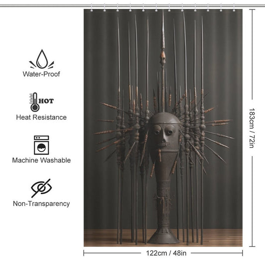 Tribal Spear Shower Curtain