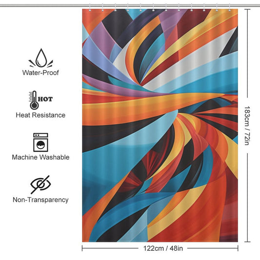 Unique Abstract Shower Curtain