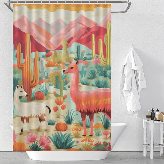Unique Llama Shower Curtain