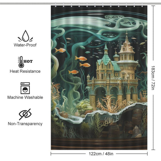Vibrant Aquarium Shower Curtain.