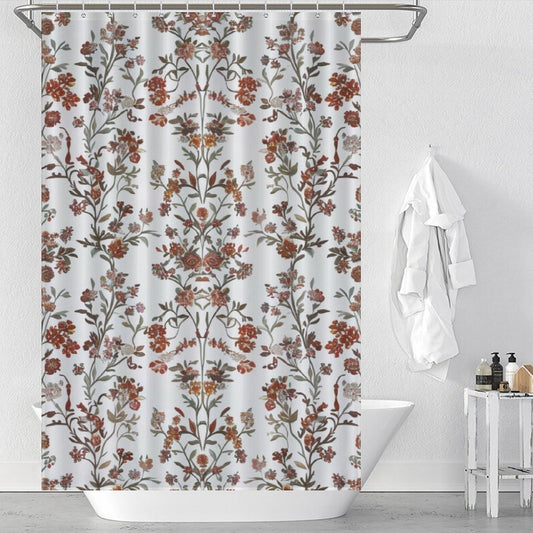 Vintage Floral Boho Shower Curtain