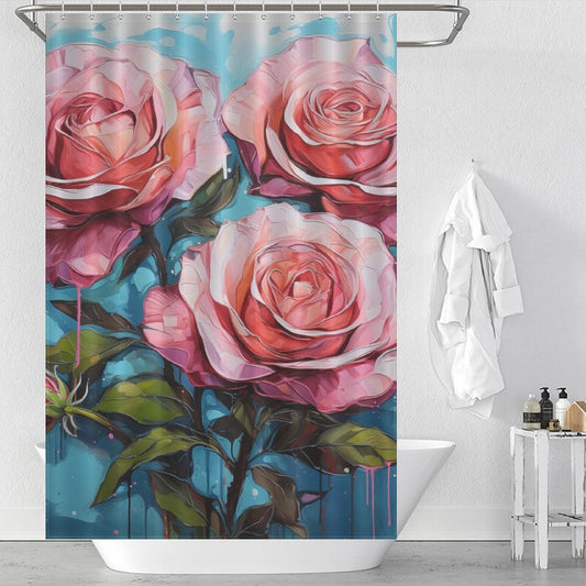Whispers Pink Rose Shower Curtain