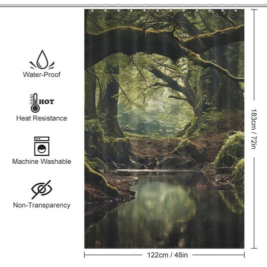 Wilderness Charm Woods Shower Curtain