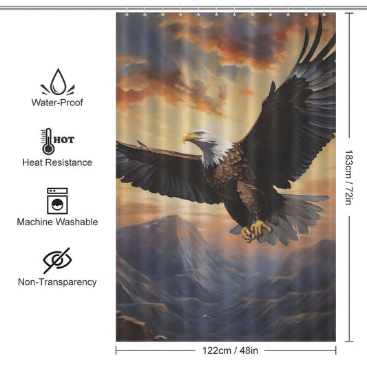 Wingspan Eagle Shower Curtain