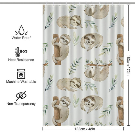 SlothShowerCurtain
