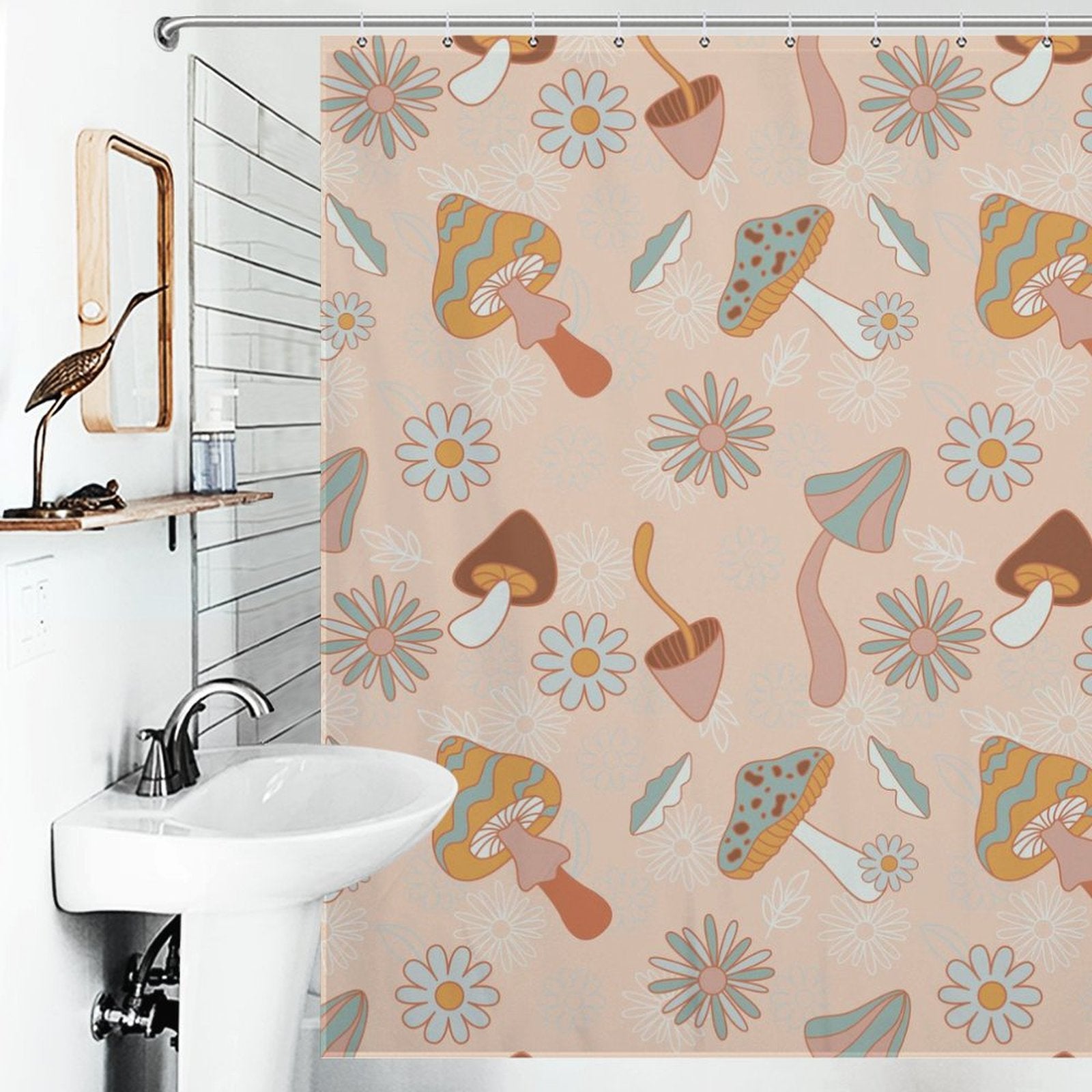 Colorful Mushroom Shower Curtain