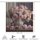 3D Authentic Pink Rose Shower Curtain