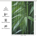 3D Vibrant Bamboo Shower Curtain