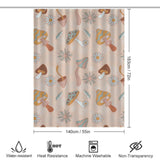 Colorful Mushroom Shower Curtain