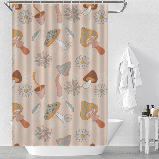 Colorful Mushroom Shower Curtain