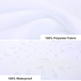 A waterproof white fabric with water droplets on it, perfect for a Cotton Cat Red Rose 3D Shower Curtain.