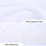 A waterproof polyester Scenery Waterfall 3D shower curtain with water droplets on it by Cotton Cat.