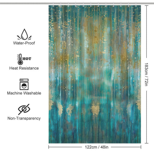 Abstract Artistic Boho Shower Curtain