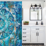 Abstract Mandala Boho Shower curtain