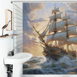 Adventure Awaits Ship Shower Curtain