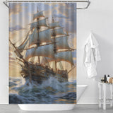 Adventure Awaits Ship Shower Curtain