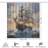 Adventure Awaits Ship Shower Curtain