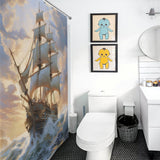 Adventure Awaits Ship Shower Curtain