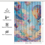 Aerial Ballet Grace Hot Air Balloon Shower Curtain