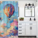 Aerial Ballet Grace Hot Air Balloon Shower Curtain