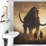 Ancient Giants Mammoth Elephant Shower Curtain 