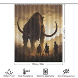 Ancient Giants Mammoth Elephant Shower Curtain 