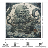 Ancient Monster Kraken Shower Curtain