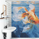 Animated goldfish shower curtain Fun 