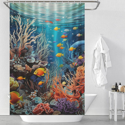 Aquatic Harmony Aquarium Shower Curtain