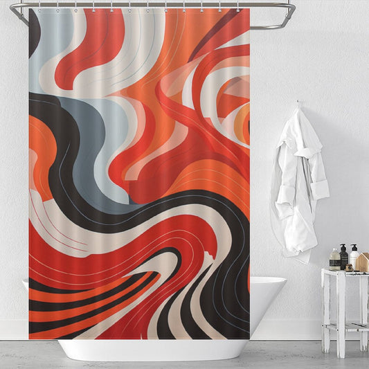 Artistic Abstract Shower Curtain