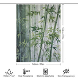 Artistic Bamboo Shower Curtain Bliss