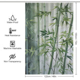 Artistic Bamboo Shower Curtain Bliss