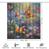 Artistic Butterfly Symphony Shower Curtain