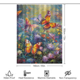 Artistic Butterfly Symphony Shower Curtain