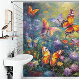 Artistic Butterfly Symphony Shower Curtain