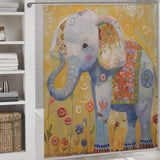 Artistic Cute Colourful Elephant Shower Curtain